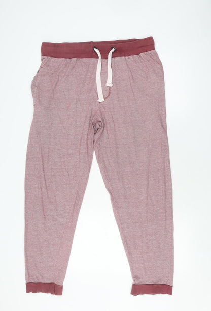 SC&Co California Red Striped Joggers - L, Unisex Adults - Casual Wear