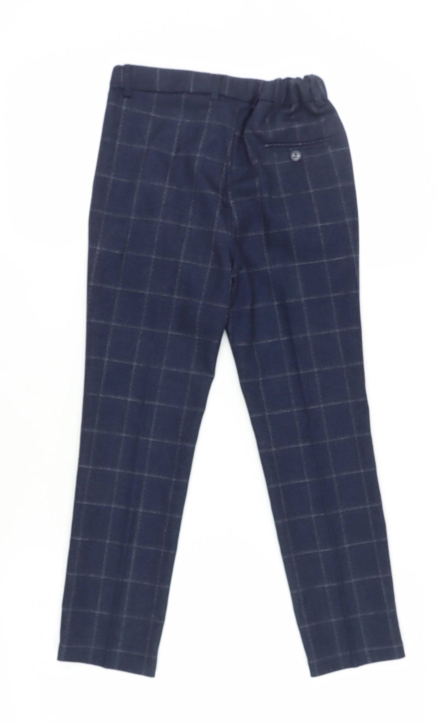 Paisley Boys Blue Check Dress Pants, Size 10 Years
