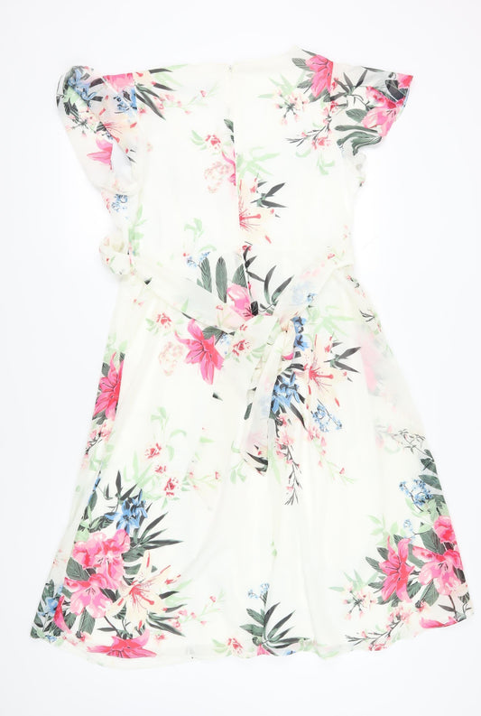 Dorothy Perkins Women's Floral Wrap Dress, Size 10