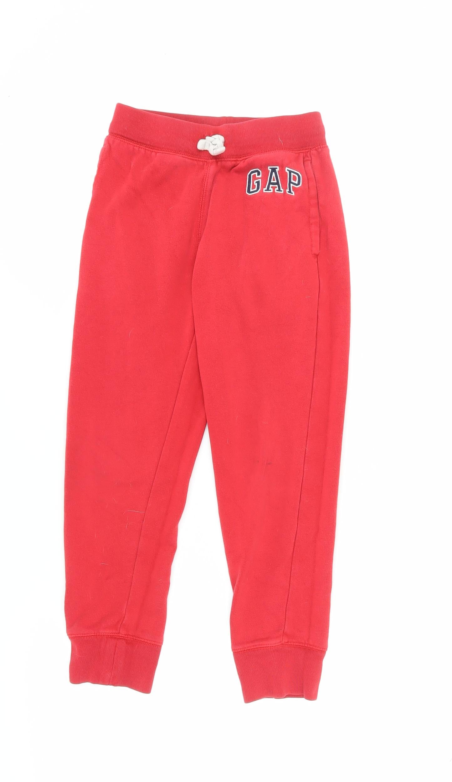 Gap Girls Red Jogger Trousers, Size M, Casual Wear