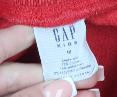 Gap Girls Red Jogger Trousers, Size M, Casual Wear