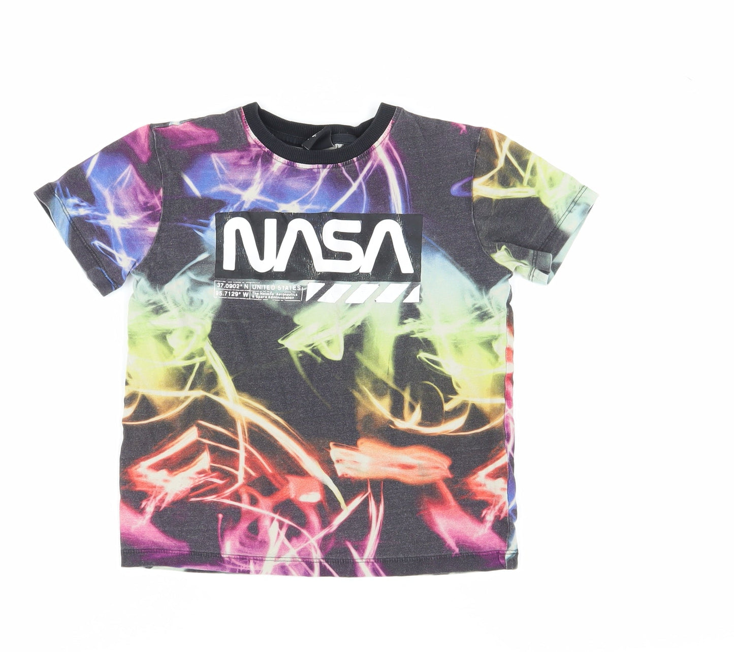 Next Boys Multicoloured NASA Graphic Cotton T-Shirt 8 Years