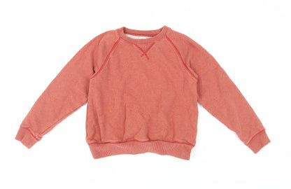 Crewcuts Girls Red Pullover Sweatshirt M Long Sleeve Casual