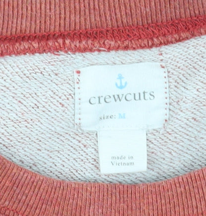 Crewcuts Girls Red Pullover Sweatshirt M Long Sleeve Casual