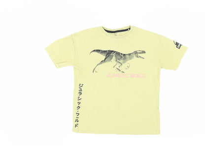 Marks and Spencer Boys Yellow Jurassic World T-Shirt, Size 9-10