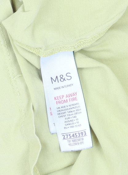 Marks and Spencer Boys Yellow Jurassic World T-Shirt, Size 9-10