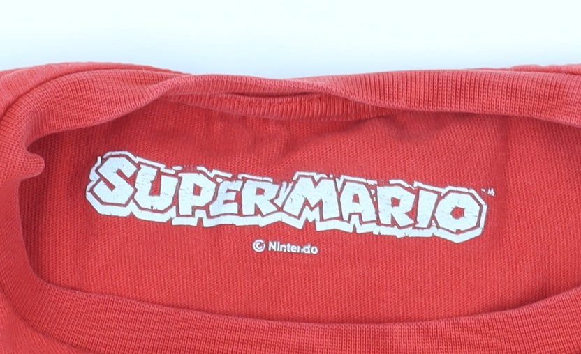 Next Girls Red Super Mario T-Shirt 8 Years - Graphic Tee