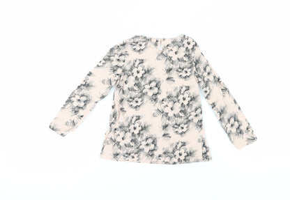 Gap Girls Ivory Floral T-Shirt, 5 Years, Long Sleeve