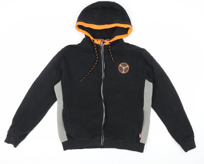Unisex Adults UK Size M Marvel Black Full Zip Hoodie