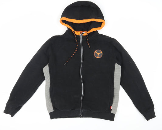 Unisex Adults UK Size M Marvel Black Full Zip Hoodie
