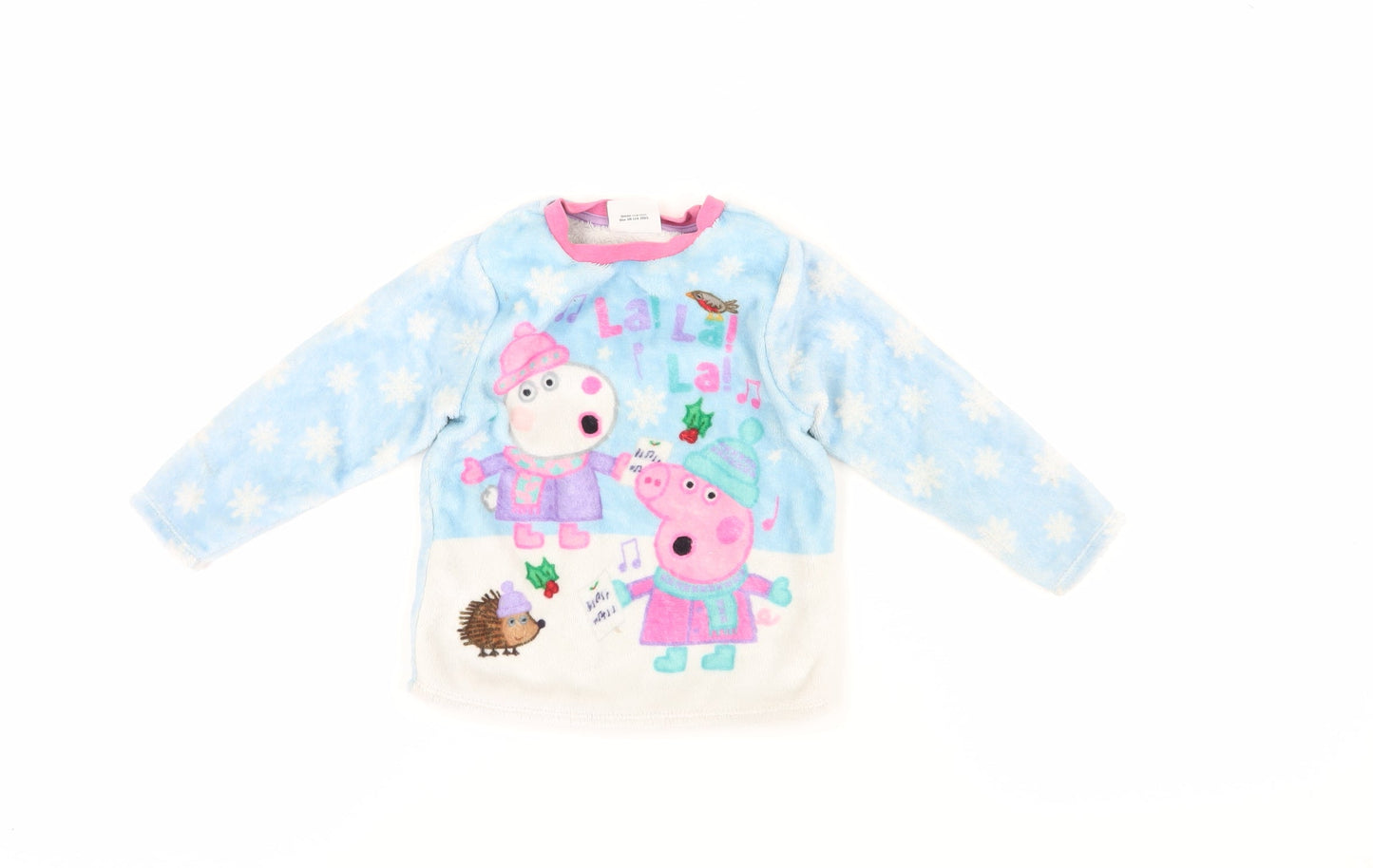 Peppa Pig Unisex Baby Blue Winter Fleece Top 12-24M