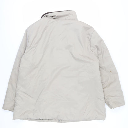 Womens UK Size XL Anne de Lançay Beige Puffer Jacket