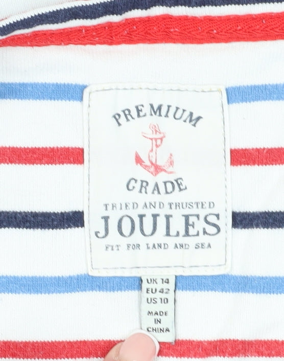 Womens UK Size 14 Joules Multicoloured Basic T-Shirt
