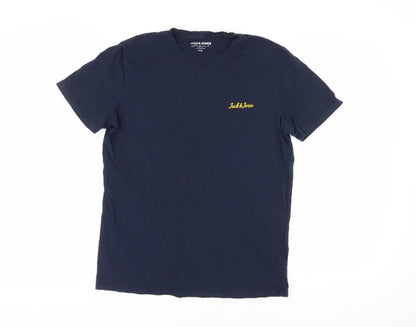 Mens UK Size L JACK & JONES Blue  T-Shirt