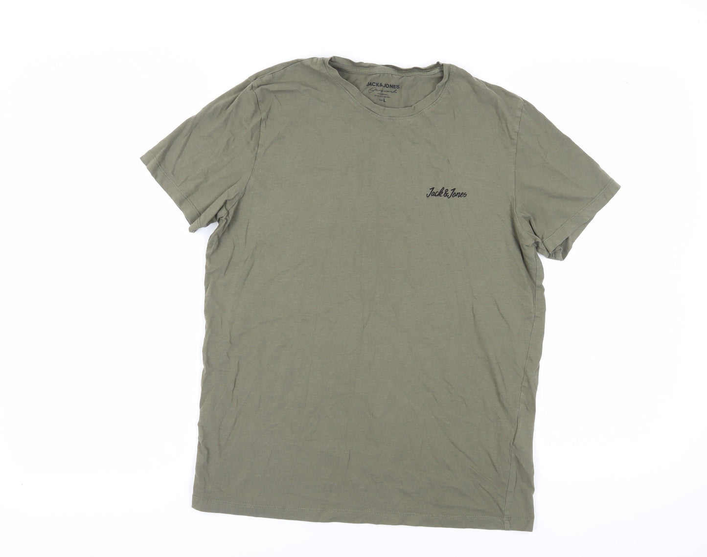 Mens UK Size L JACK & JONES Green  T-Shirt