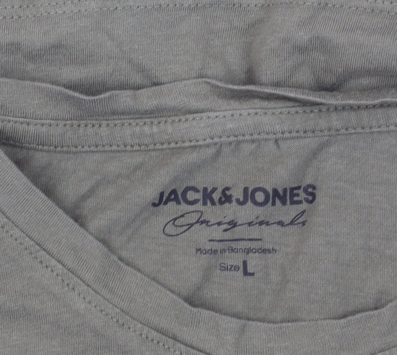 Mens UK Size L JACK & JONES Green  T-Shirt