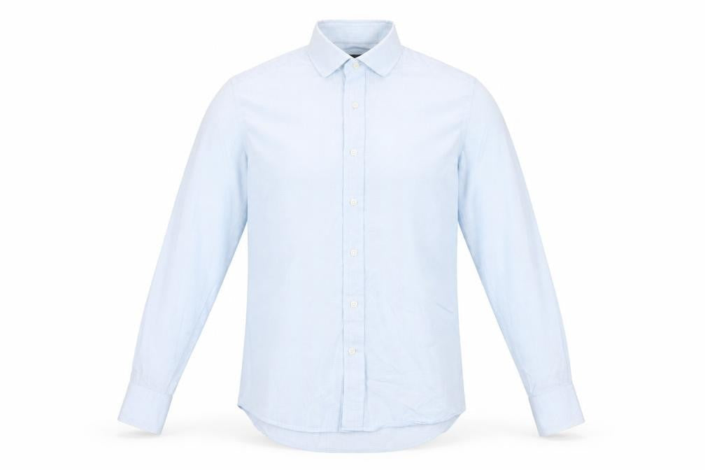 Mens UK Collar Size 38 cm The Savile Row Company Smart Blue  Dress Shirt