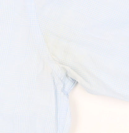 Savile Row Men's Blue Slim Fit Long Sleeve Dress Shirt