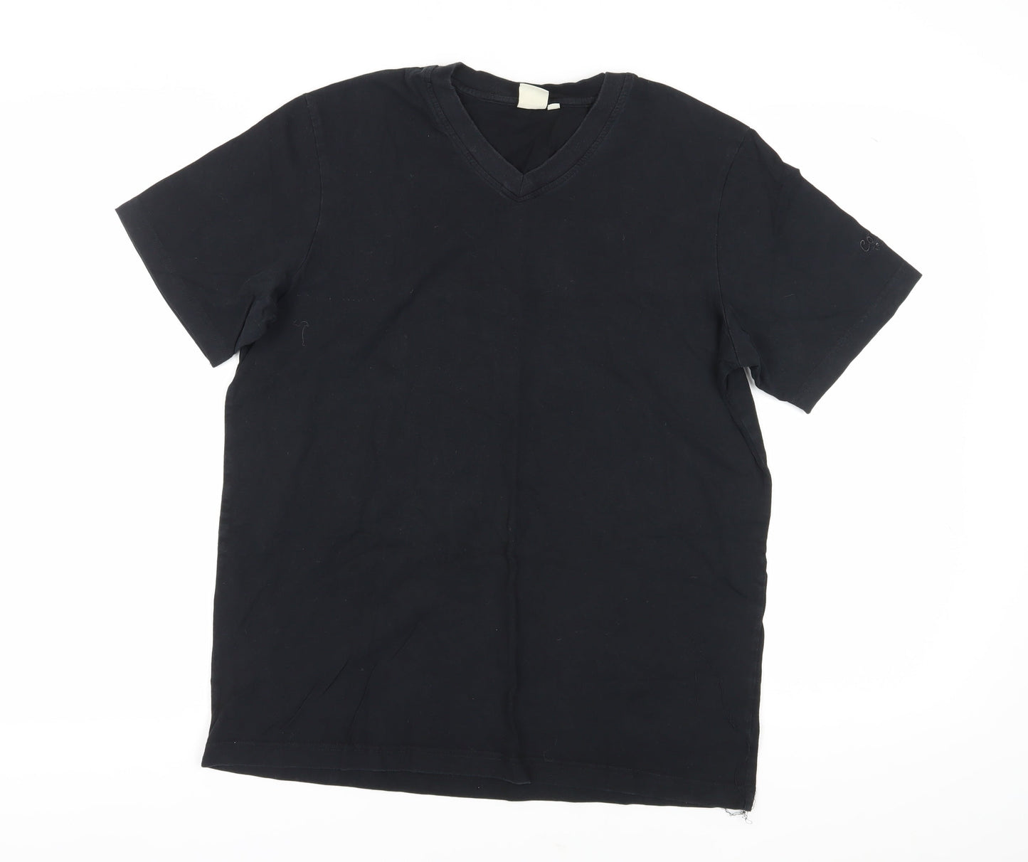 Mens UK Size L Cotton Traders Black  T-Shirt