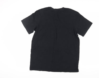 Mens UK Size L Cotton Traders Black  T-Shirt