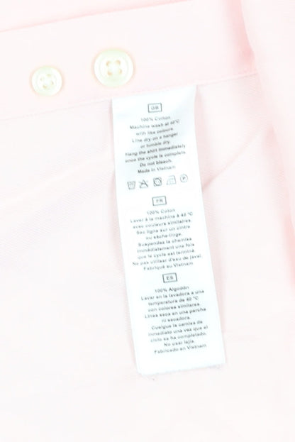 TM Lewin Pink Men's Regular Fit Dress Shirt, Size 15