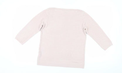 Womens UK Size 14 Marks and Spencer Pink Pullover Jumper