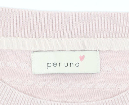 Womens UK Size 14 Marks and Spencer Pink Pullover Jumper