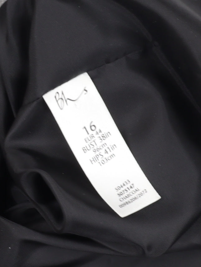 Womens UK Size 16 BHS Black Basic Jacket
