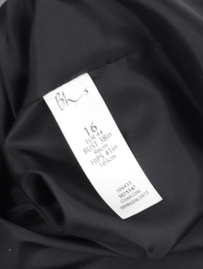 Womens UK Size 16 BHS Black Basic Jacket