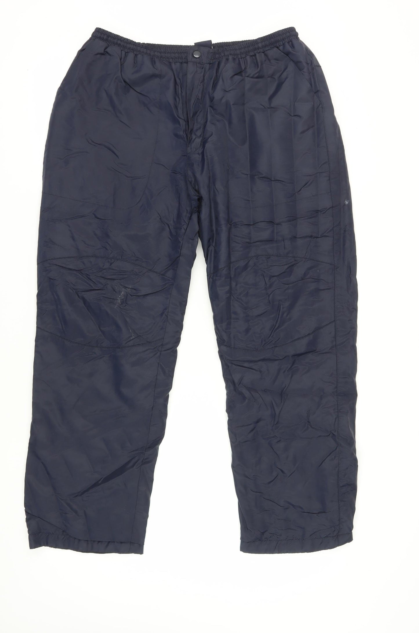 Mens UK Size L Cotton Traders Regular Fit Rain Trousers Blue Trousers