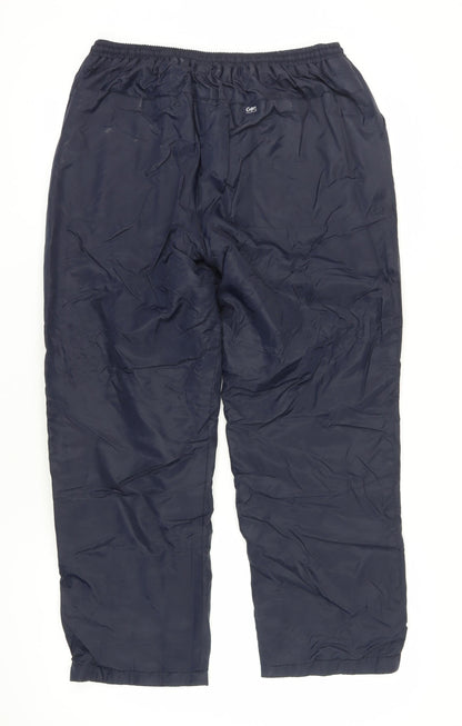 Mens UK Size L Cotton Traders Regular Fit Rain Trousers Blue Trousers