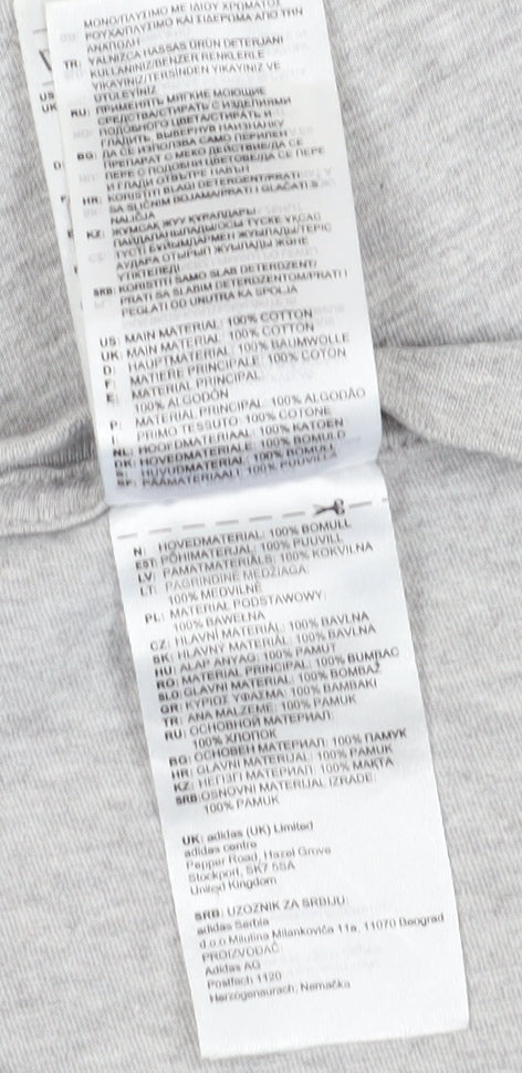 Adidas Men's Grey S City Graphic T-Shirt