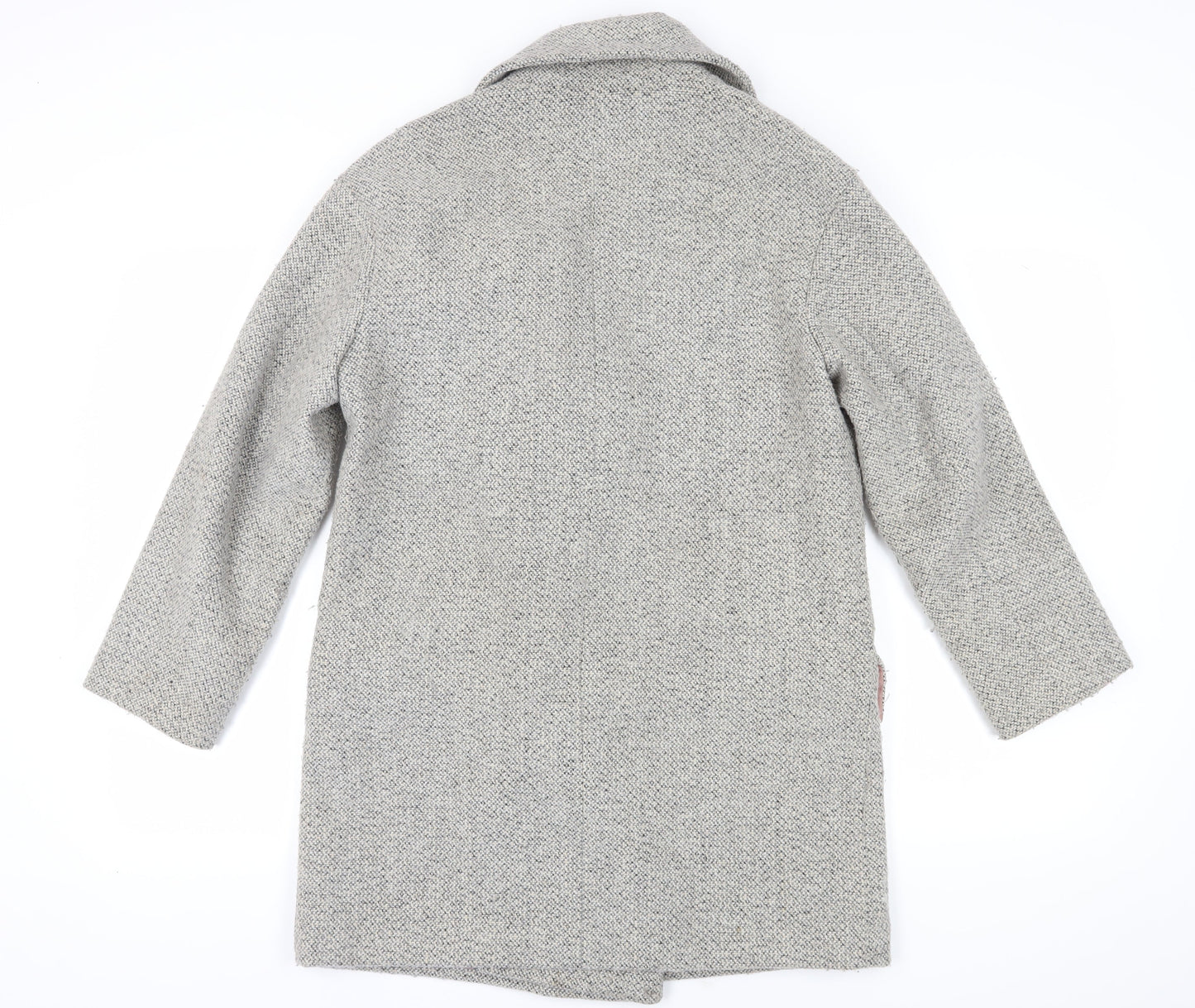 Oasis Women's Grey Wool Blend Pea Coat Size S