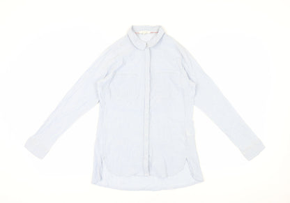 Womens UK Size 8 White Stuff Blue  Button-Up