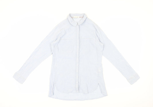 Womens UK Size 8 White Stuff Blue  Button-Up