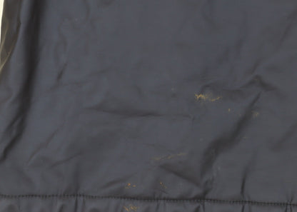 Marks and Spencer Girls Blue Hooded Parka Coat 7-8 Years