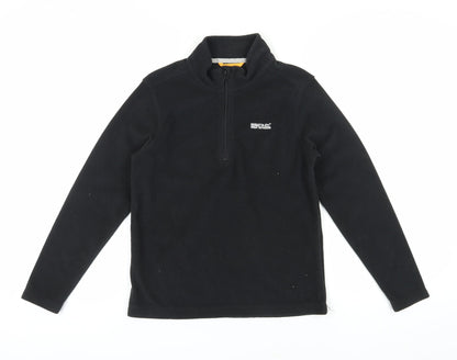 Regatta Boys Black Fleece Zip Sweatshirt 13 Years