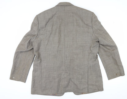Montague Jeffery Men's Grey 46R Classic Blazer