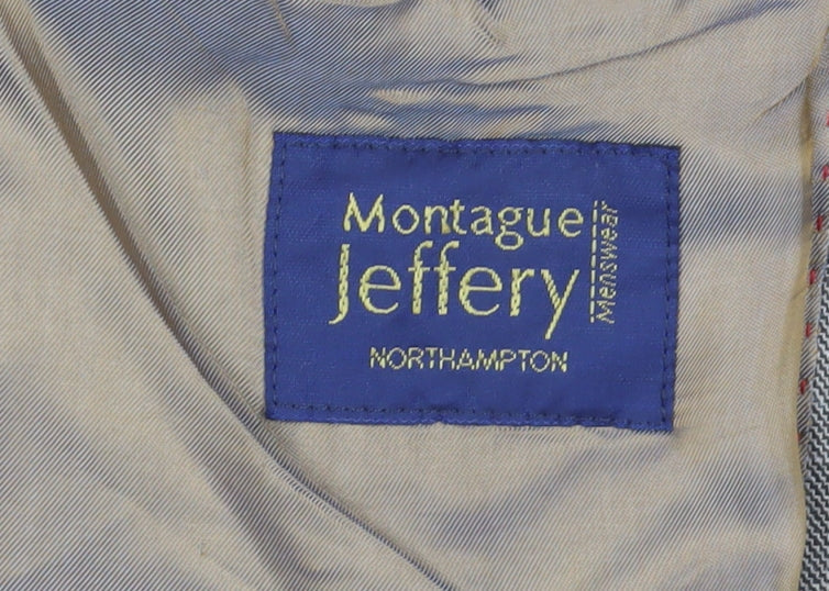 Montague Jeffery Men's Grey 46R Classic Blazer