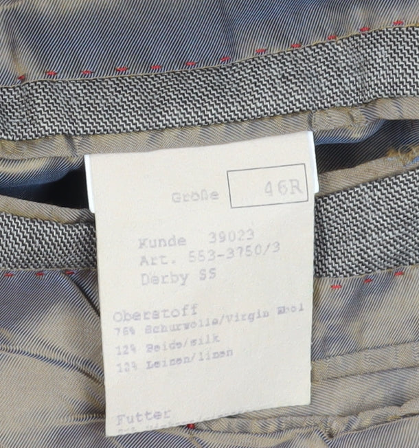Montague Jeffery Men's Grey 46R Classic Blazer