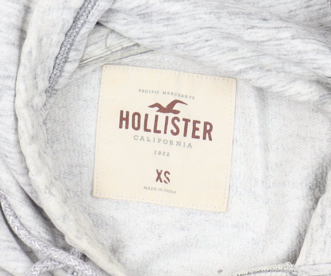 Mens UK Size XS Hollister Grey Pullover Hoodie