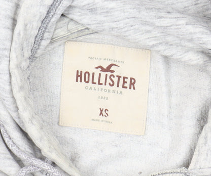 Mens UK Size XS Hollister Grey Pullover Hoodie