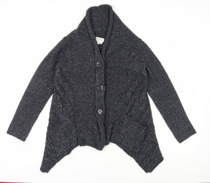 Womens UK Size M NEXT Grey Cardigan Jumper