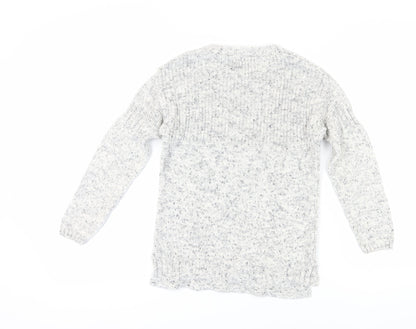 Zara Unisex Kids Grey Knit Jumper - Size 9 Years