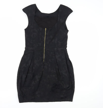 River Island Black Sheath Dress, Size 10, Party