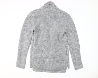 Womens UK Size S River Island Grey Cardigan Jumper