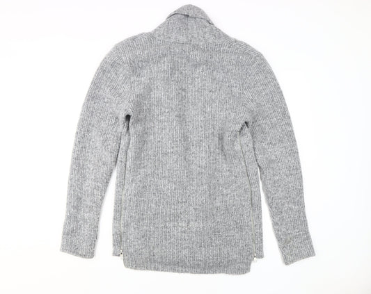 Womens UK Size S River Island Grey Cardigan Jumper