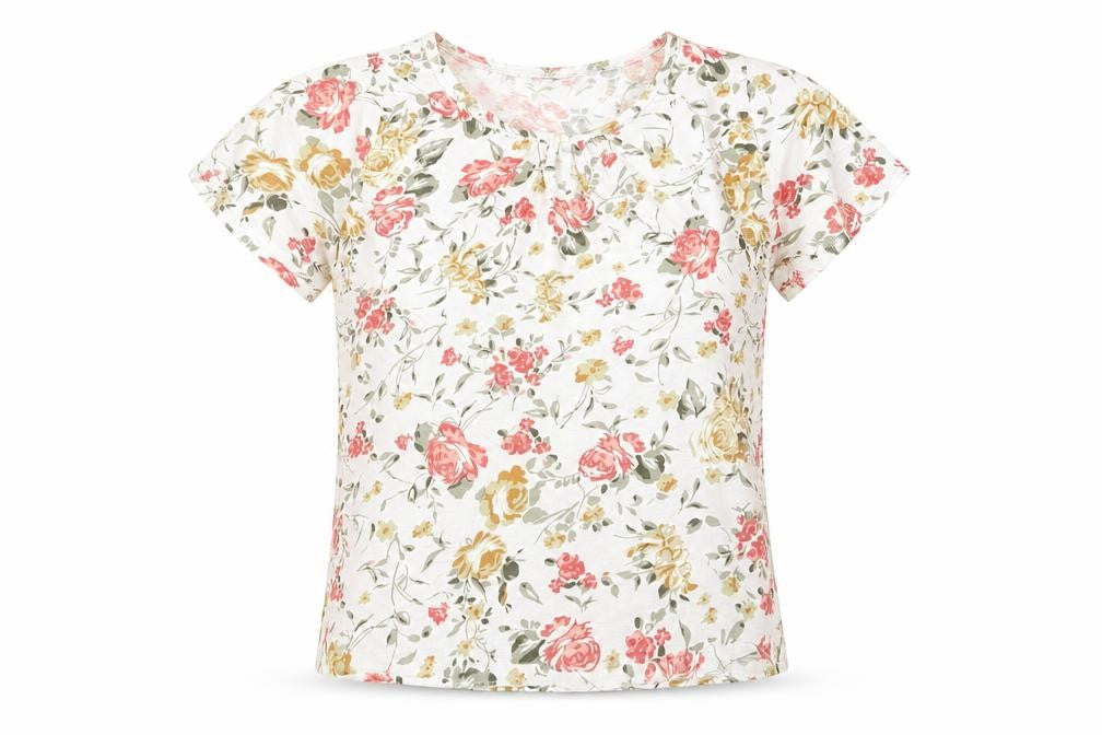 Womens UK Size L Isle Multicoloured Basic T-Shirt