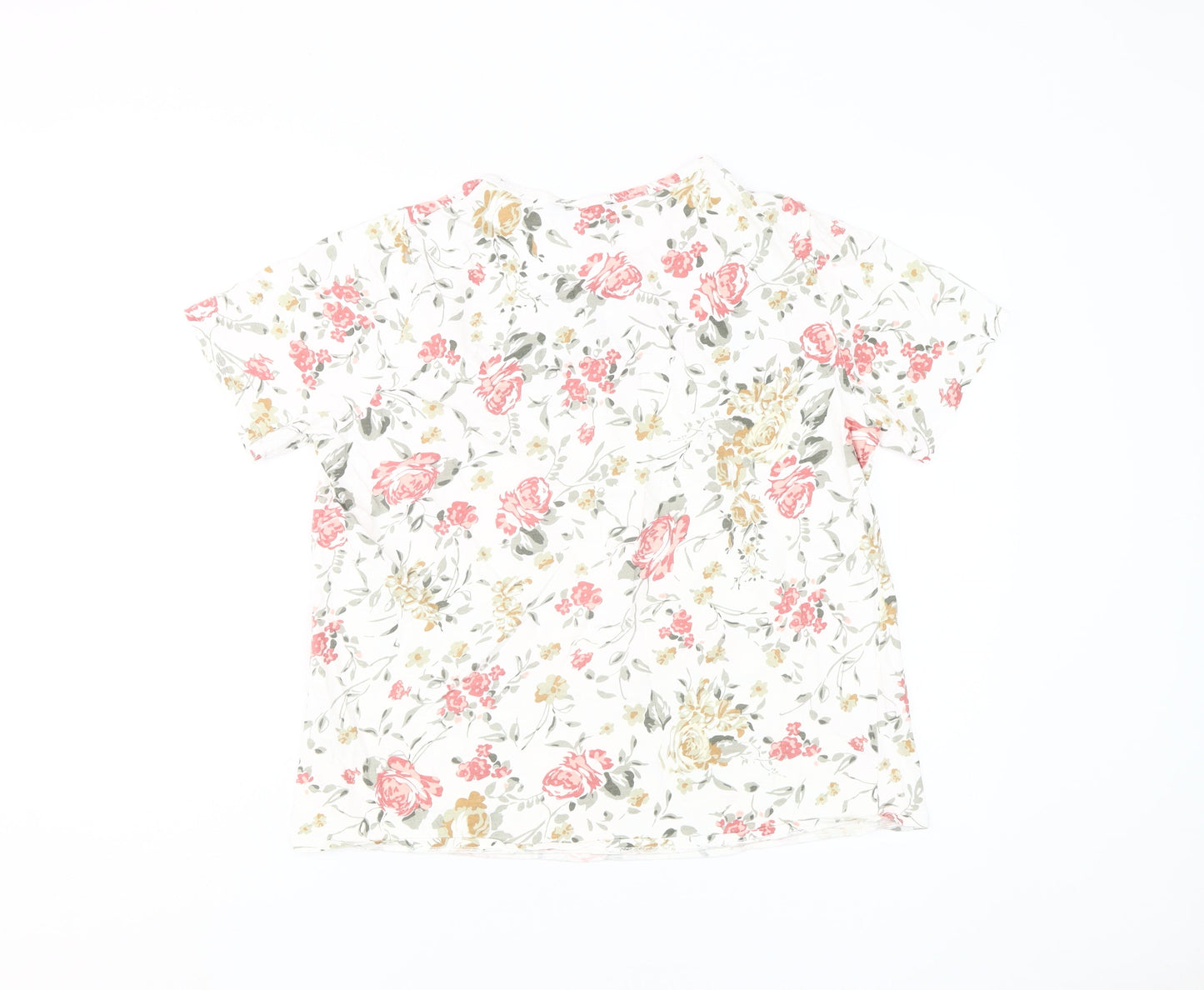 Womens UK Size L Isle Multicoloured Basic T-Shirt