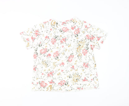 Womens UK Size L Isle Multicoloured Basic T-Shirt
